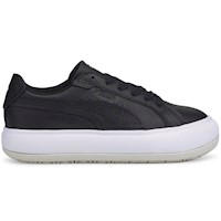 Zapatilla Puma Suede Mayu Raw Lth Wns 384316 02 Negro para Mujer